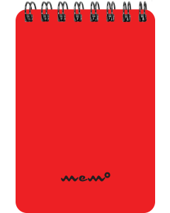 Memo A7 ruut ülaköide, 60 lehte – punane