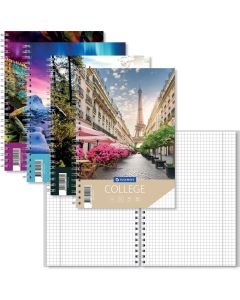 College A5, 60 lehte, 5x5 ruut,  kõik kaanevärvid