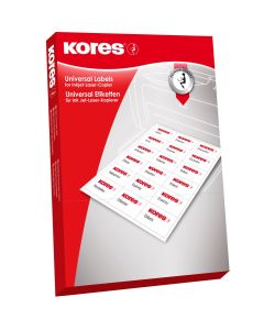 Etikett A4 Kores 105 x 35 mm, 100 lehte, 16tk lehel