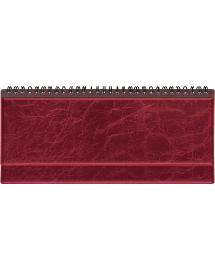 Lauakalender Classic, mahuline plastkaas, reklaamriba (TUMEPUNANE)