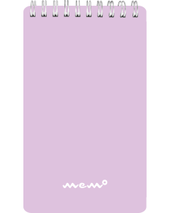 Memo A6 ruut ülaköide, 60 lehte, pastelne lilla