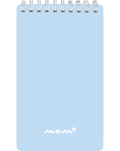 Memo A6 ruut ülaköide, 60 lehte, pastelne sinine