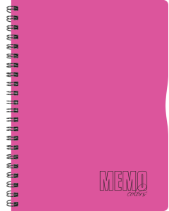 Memo Colour A5 ruut, 80 lehte – roosa