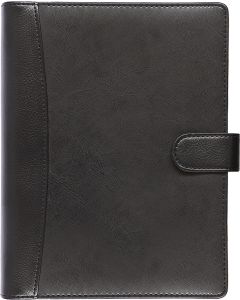 Manager-A5 (70mm) NÄDAL, kunstnahk (MUST)