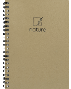 Nature A5 school, colourful cover – yellow