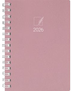 Nature A5 Päev, spiraalköide, ROOSA Eko kaaned