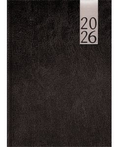 Päev A5, kõvaköide, lederiinist kaaned (MUST)