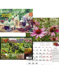 Ravimtaimede kalender 2025, A4 klamberköide