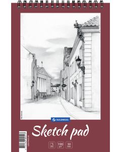Sketch pad A5, 190 g, 30 lehte, perfo, spiraalköide