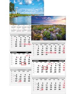 Seinakalender TRIO EXTRA, avatud mõõt 297x640mm, kõik pildid