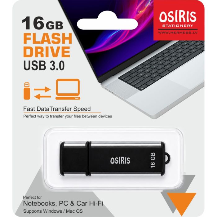 Mälupulk Osiris 3.0 16GB, Type A, riputuspakis