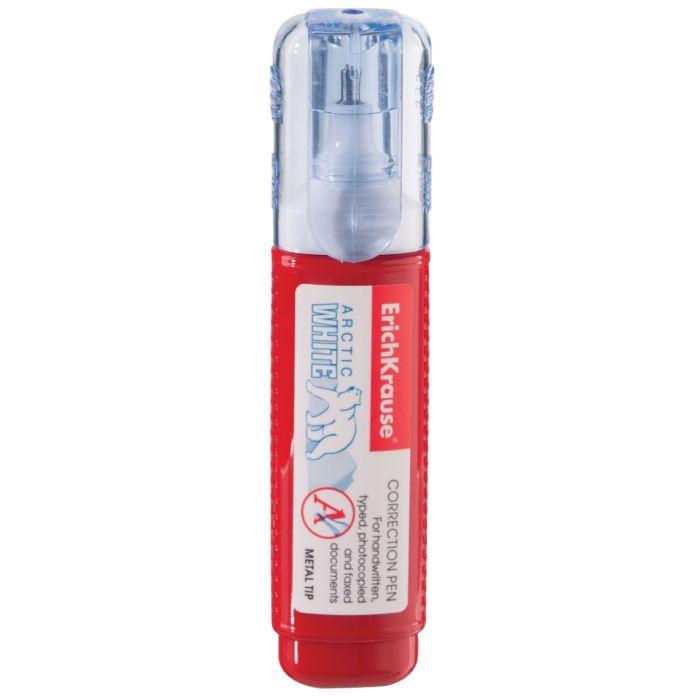 Korrektuurpliiats 12 ml ARCTIC WHITE, punane korpus