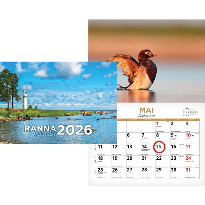 Rannakalender, 297x420mm, klamberköide